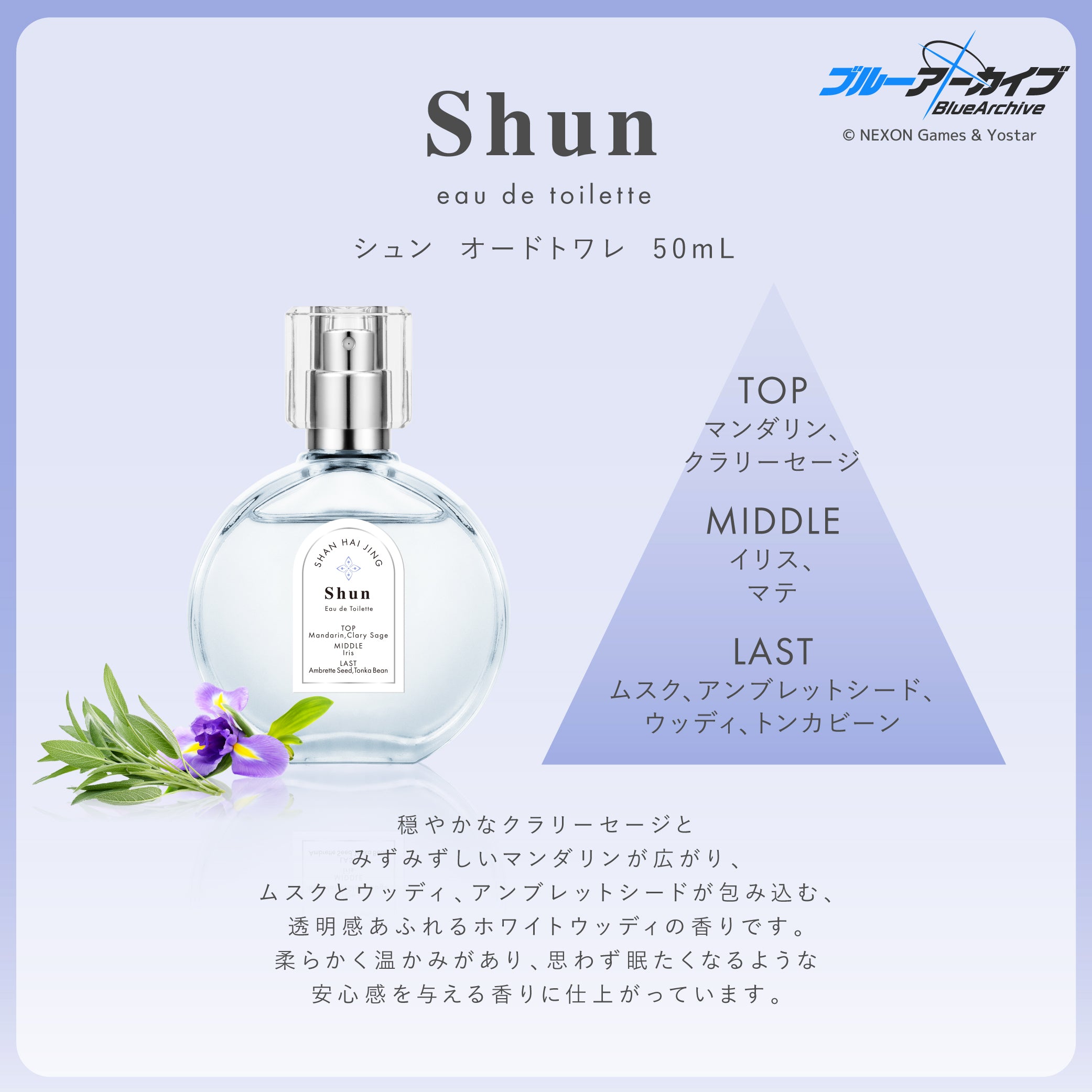シュン　オードトワレ 50mL ＋ アクリルパネルセット