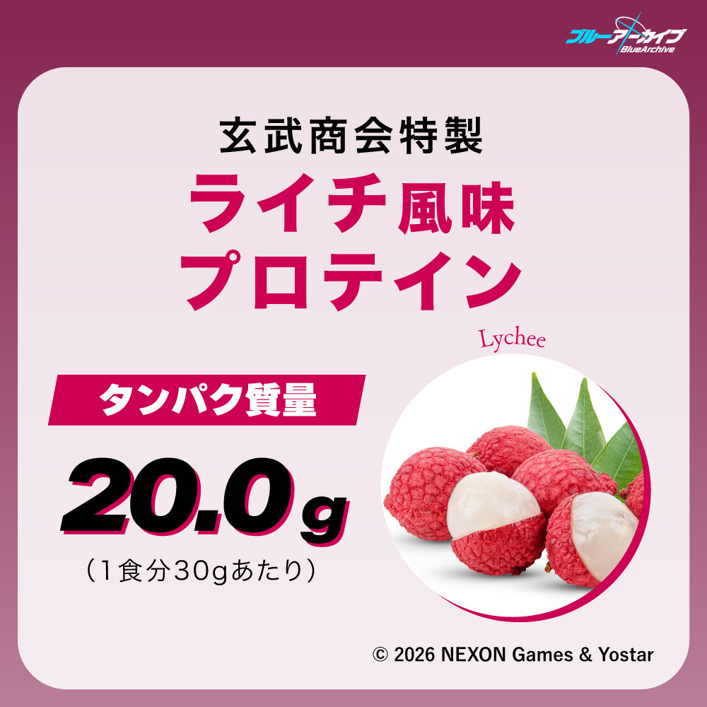 玄武商会特製ライチ風味プロテイン　フルセット
